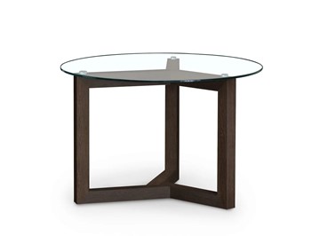 Круглый столик Оникс-8, Венге/Прозрачное стекло в Улан-Удэ