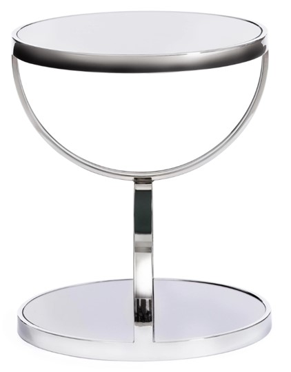 Кофейный столик GROTTO (mod. 9157) металл/дымчатое стекло, 42х42х50, хром в Улан-Удэ - изображение 1