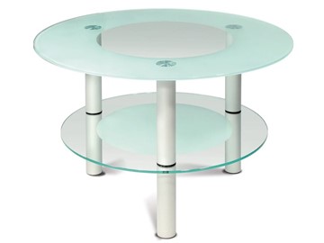 Стеклянный столик Кристалл 3 (алюминий-прозрачное) в Улан-Удэ - предосмотр
