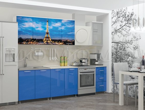 Гарнитур на кухню фотопечать Париж 1,8 в Улан-Удэ - изображение