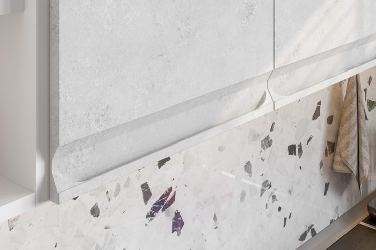 Модульный гарнитур Вельвет, бетон графит/бетон снежный в Улан-Удэ - изображение 5