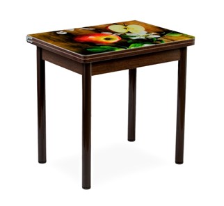 Кухонный пристенный стол СПА-02 СТФ, венге/фотопечать дерево/опоры коричневый в Улан-Удэ