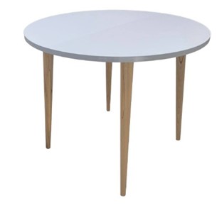 Кухонный раздвижной круглый стол Серый камень 90*90 см ЛДСП в Улан-Удэ - предосмотр