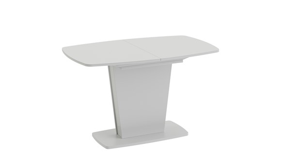 Обеденный раздвижной стол Честер тип 2, цвет Белый/Стекло белый глянец в Улан-Удэ - изображение