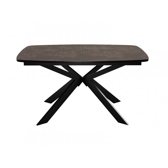 Кухонный стол раздвижной Dikline B140 Хромикс бронза/опоры черные в Улан-Удэ - изображение 2