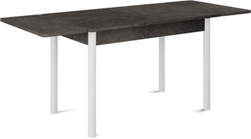 Кухонный раскладной стол Милан-2 EVO, ноги белые, серый камень в Улан-Удэ - предосмотр 1
