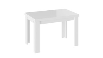 Раздвижной стол Норман тип 1, цвет Белый/Стекло белый глянец в Улан-Удэ - предосмотр