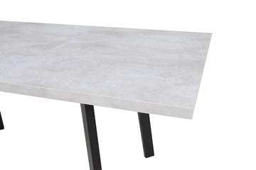 Кухонный стол раздвижной Робин, опоры прямые, цемент светлый в Улан-Удэ - предосмотр 3