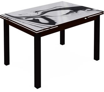 Раздвижной стол Шанхай исп.2 ноги метал. крашеные №21 (Exclusive h187/черный) в Улан-Удэ