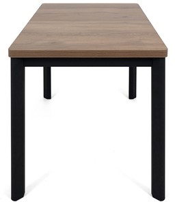 Кухонный раскладной стол Токио-2L (ноги металлические черные, дуб табако) в Улан-Удэ - предосмотр 2