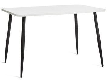 Кухонный стол PLUTO ЛДСП/металл, 120x80x77, Белый/Черный арт.19316 в Улан-Удэ