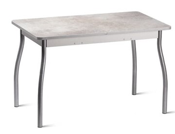 Кухонный стол Орион.4 1200, Пластик Белый шунгит/Металлик в Улан-Удэ