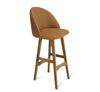 Барный стул SHT-ST35 / SHT-S65 (горчичный/дуб брашированный коричневый) в Улан-Удэ