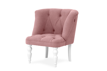 Кресло на ножках Бриджит розовый ножки белые в Улан-Удэ - предосмотр