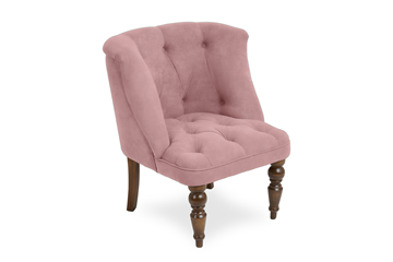 Кресло Бриджит розовый ножки коричневые в Улан-Удэ