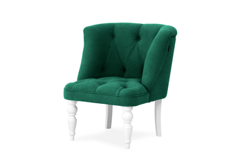 Кресло на ножках Бриджит зеленый ножки белые в Улан-Удэ - предосмотр