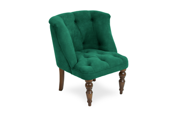 Кресло Бриджит зеленый ножки коричневые в Улан-Удэ