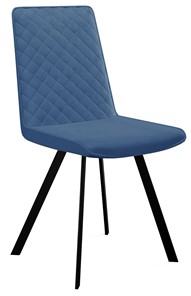 Мягкий стул 202, микровелюр B8 blue, ножки черные в Улан-Удэ