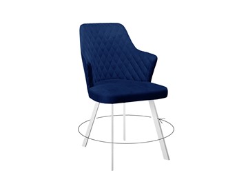 Обеденный стул 245 Поворотный синий/белый в Улан-Удэ - предосмотр
