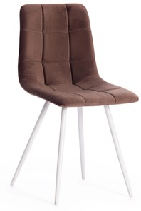 Обеденный стул CHILLY (mod. 7095-1) 45х53х88 коричневый barkhat 12/белый арт.17290 в Улан-Удэ