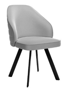 Обеденный стул dikline 276 Е28 светло-серый  ножки черные в Улан-Удэ