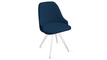 Обеденный стул Гранд К4 (Белый матовый/Велюр Confetti Blue) в Улан-Удэ