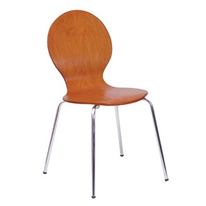 Обеденный стул Kelly wood chrome 450030-1X в Улан-Удэ - предосмотр