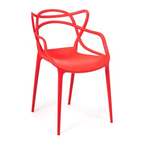 Стул кухонный Cat Chair (mod.028) пластик, 54,5*56*84 красный, арт.14102 в Улан-Удэ