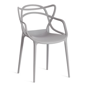 Обеденный стул Cat Chair (mod.028) пластик, 54,5*56*84 серый, арт.13276 в Улан-Удэ