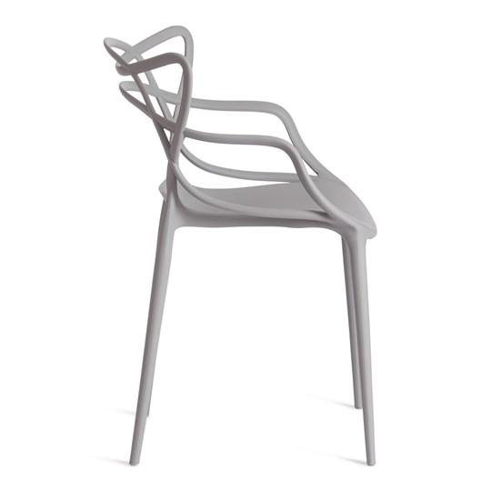Обеденный стул Cat Chair (mod.028) пластик, 54,5*56*84 серый, арт.13276 в Улан-Удэ - изображение 1