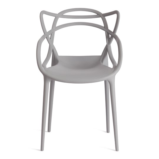 Обеденный стул Cat Chair (mod.028) пластик, 54,5*56*84 серый, арт.13276 в Улан-Удэ - изображение 4