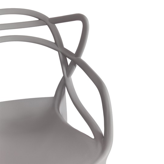 Обеденный стул Cat Chair (mod.028) пластик, 54,5*56*84 серый, арт.13276 в Улан-Удэ - изображение 5