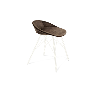 Обеденный стул SHT-ST19-SF1 / SHT-S37 (кофейный трюфель/белый муар) в Улан-Удэ