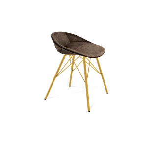 Обеденный стул SHT-ST19-SF1 / SHT-S37 (кофейный трюфель/золото) в Улан-Удэ