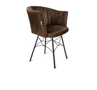 Обеденный стул SHT-ST42-1 / SHT-S107 (кофейный трюфель/черный муар) в Улан-Удэ