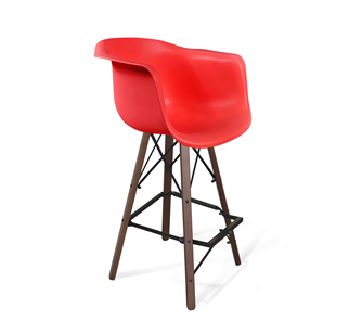 Барный стул SHT-ST31/S80 (красный/темный орех/черный) в Улан-Удэ