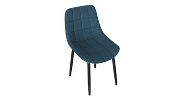 Обеденный стул Boston (Черный муар/Велюр V006 бирюзовый) в Улан-Удэ