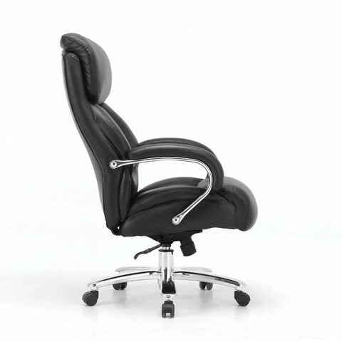 Кресло Brabix Premium Pride HD-100 (натуральная кожа, черное) 531940 в Улан-Удэ - изображение 1