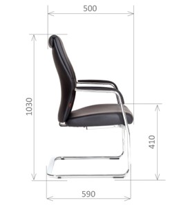 Кресло офисное CHAIRMAN Vista V Экокожа премиум черная в Улан-Удэ - предосмотр 2