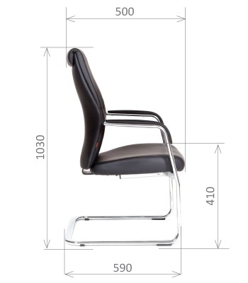 Кресло офисное CHAIRMAN Vista V Экокожа премиум черная в Улан-Удэ - изображение 2