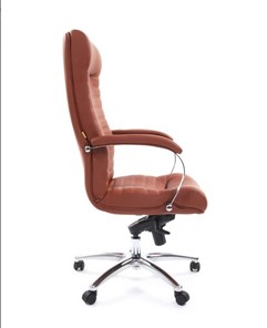 Кресло офисное CHAIRMAN 480 Экокожа Terra 111 (коричневая) в Улан-Удэ - предосмотр 2