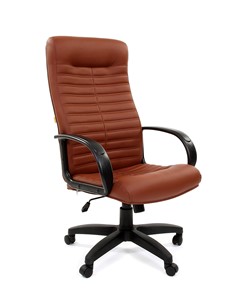 Офисное кресло CHAIRMAN 480 LT, экокожа, цвет коричневый в Улан-Удэ