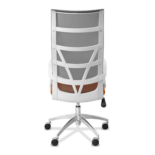 Офисное кресло Топ X белый каркас, сетка/ткань TW / серая/светло-серая в Улан-Удэ - изображение 1