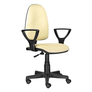 Офисное кресло Brabix Prestige Ergo MG-311 (регулируемая эргономичная спинка, кожзам, бежевое) 531878 в Улан-Удэ