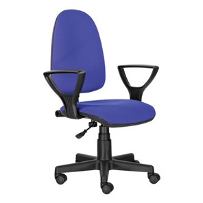 Офисное кресло Brabix Prestige Ergo MG-311 (регулируемая эргономичная спинка, ткань, черно-синее) 531876 в Улан-Удэ