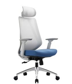 Офисное кресло CHAIRMAN 580 Сетчатый акрил белый / Полиэстер голубой в Улан-Удэ