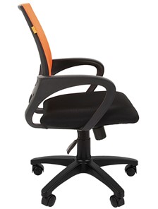 Кресло компьютерное CHAIRMAN 696 black Сетчатый акрил DW66 оранжевый в Улан-Удэ - предосмотр 5