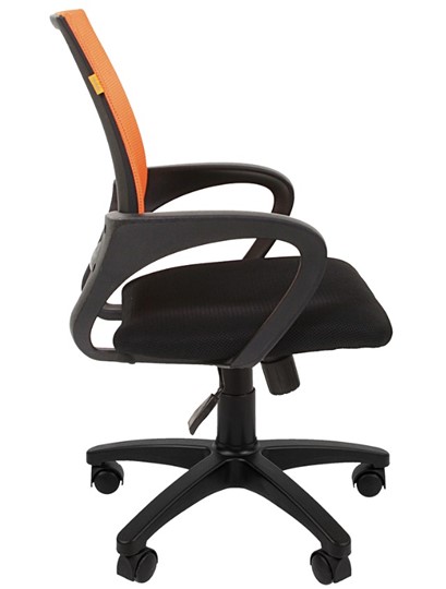 Кресло компьютерное CHAIRMAN 696 black Сетчатый акрил DW66 оранжевый в Улан-Удэ - изображение 5