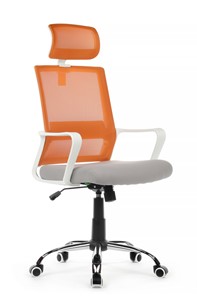 Компьютерное кресло Riva RCH 1029HW, серый/оранжевый в Улан-Удэ