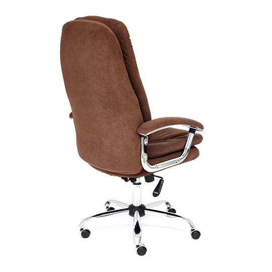 Офисное кресло SOFTY LUX флок, коричневый, арт.13595 в Улан-Удэ - изображение 3